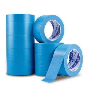 Low Stick Masking Washi Tape Blue Paper Roll Customized