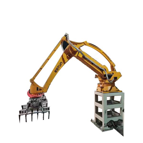 Industrial Automatic Robot Arm Palletizer for Fertilizer Bag Core Components Including Motor and PLC Robotic Manipulator