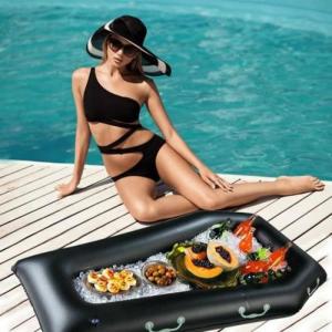 China Inflatable Pool Beverage Snacks Float Raft Party Toy Floating Drink Cooler supplier