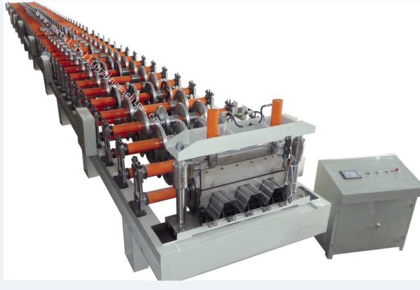Automatic Metal Deck Roll Forming Machine , Floor Deck Roll Forming Machine H-BEAM Frame