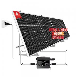 China RS485 Grid Tied Plug And Play Solar System Micro Inverter 600W ODM supplier
