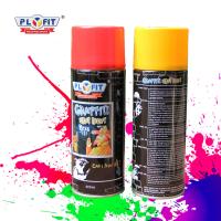 China PLYFIT Graffiti Spray Paint 400ml 60min Hard Dry For Multi Purpose Color Paints on sale