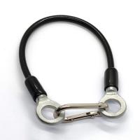 China Galvanized Steel PVC Coated Stainless Steel Wire Rope Sling With Snap Hook And Eyelets For Safety Hanger Wire on sale