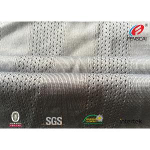 Fast Dry Fit  Athletic Mesh Knit Fabric , Mesh Football Jersey Fabric By The Yard