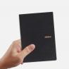 240 Pages Hardcover College Ruled Notebook Black Color Fine PU Leather Material