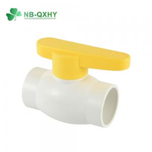 1/2-2 Inch ANSI Socket PVC Ball Valve with Yellow Handle Water Media Blow-Down Valve