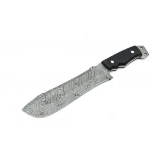 Damascus Micarta Custom Hunting Knife Handmade Stainless Steel Machete 14in