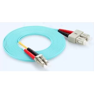 China OM3 прыгун гибкого провода Aqua зеленый двухшпиндельный мультимодный CATV wholesale