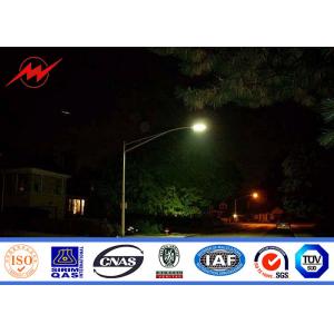 12m Height 3mm Thickness Octagonal Outdoor Lighting Poles Solar Panel For Street