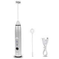 China DC 5V USB Rechargeable Milk Coffee Frother , 3 Modes Wireless Foam Egg Frother on sale