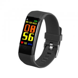 China 115PLUS Digital Body Temperature Smart Watch Heart Rate Thermometer Hand Watch Wrist Forehead Mode supplier