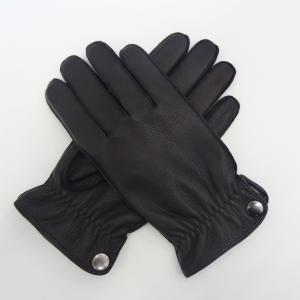 Elastic Mens Warm Dress Gloves , Men'S Deerskin Leather Gloves With Cuff