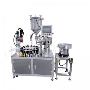 China Rotary Quantitative Cream Filling Machine 220V For Lip Gloss Concealer supplier