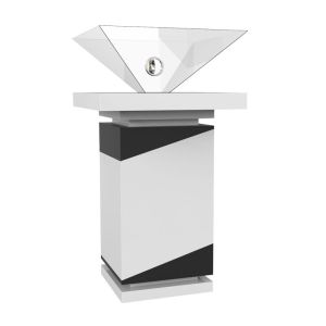 China Android 3D Display System Inverted Triangle Pyramid Holographic Display on sale