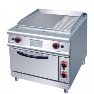 Gas Griddle With AN Oven Commercial Free Standing Flat Grill Griddle for kitchen
