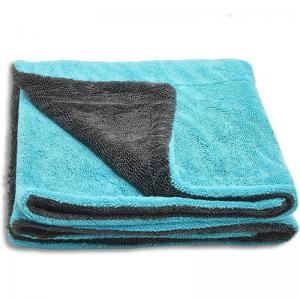 Customized Color Spun-place Technology Microfiber Plush Twist Towels for Car Seat Drying