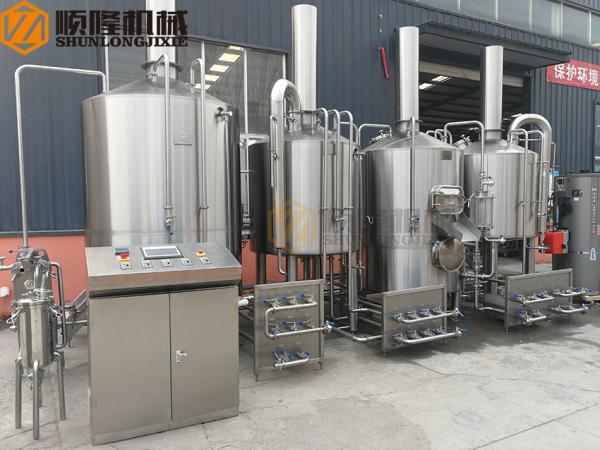 1000 L SS Micro Beer Brewing Equipment High Efficiency CE Certification