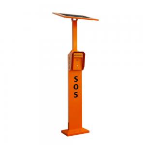 China Pole Mounting Vandal Resistant Highway Call Box With Solar Panel Powered supplier