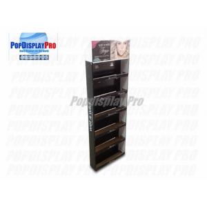 6 Rows Cardboard Display Shelves Lightweight Lip Gloss Corrugated Shipper Display