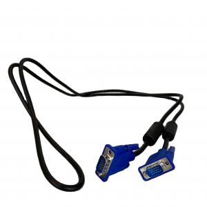 China Male To Male 15 Pin VGA Audio Cable HD Computer Monitor VGA Cable 1.5m Length supplier