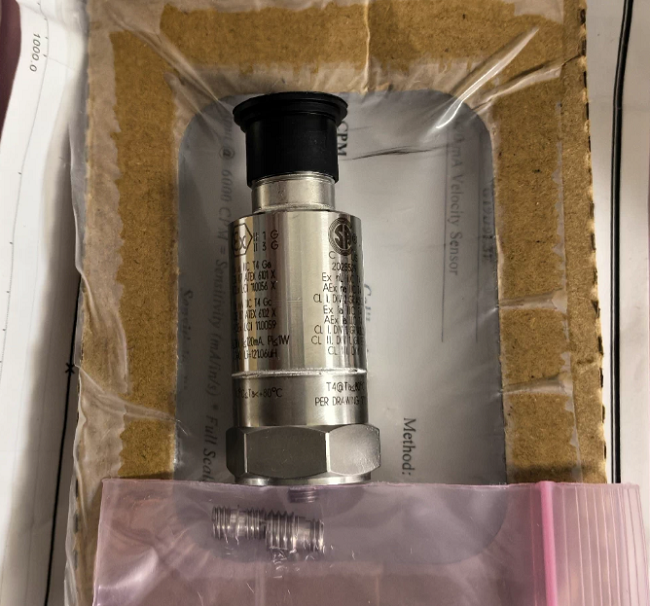 Bently Nevada Vibration Sensor with -40°C To +85°C Range IP66/IP67 Protection and 4-20mA Output for Industrial Monitoring