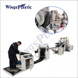 Máquina plástica da extrusão da folha do PVC dos QUADRIS do LDPE do HDPE da máquina da extrusora de folha do único parafuso