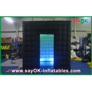 China Inflatable Photo Booth Hire Black 210D Oxford Cloth Inflatable Photo Booth For Family Backyard supplier