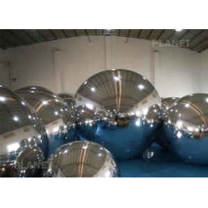 China Air Sealed Giant PVC Silver Stage Christmas Decoration Inflatable Decorative Mirror Ball supplier
