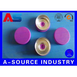 Light Purple Color 20 mm Flip Off Cap with Aluminum Plastic Material ISO 9001