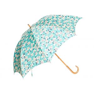 23" Straight Wooden Umbrella Convenient Bent Handle Umbrella Head Design