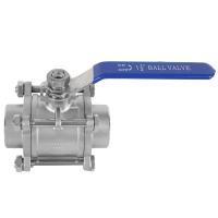 China DN8-DN100 3-Piece Socket Weld Ball Valve with High Pressure Pn1.6-6.4MPa Nominal on sale