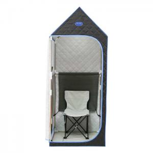 Black Portable Full Body Sauna Tent 1 Person Spa Sauna Room