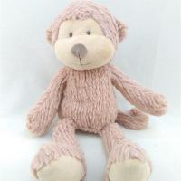 China Customized Embroidery Logo Super Soft Plush Toy Cute Kids Stuffed Monkey Toy on sale