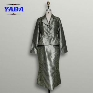 China Long length embroidery office dress skirt suits ladies formal western wear for women supplier