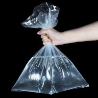 China Food Grade Thick 0.015mm 0.15mm Poly Plastic Bag Flat LDPE HDPE on sale