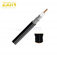 China 60% AL Braiding RG11 Coaxial Cable Quad Shield 75 Ohm Impedence for Antennas on sale