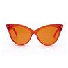 China PC Cat Eye Frame UV400 Protection Orange Chromotherapy Glasses wholesale