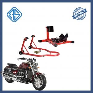 Black Movable Motorcycle Stand Strong Lifting 1000LBS Capacity