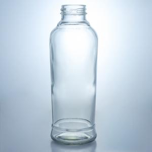 China Glass Bottle with Metal Lid Food Grade Best Seller Juice Milk Ketchup Salad Chili Sauce supplier