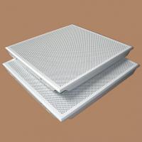 China Perforated Aluminum Ceiling Panels 300x300mm Tiles For Ceiling Decoration on sale