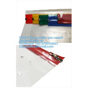 Zipper Pouch Bags, Clear Waterproof Document Bag, Assorted Color File Pockets, Large Capacity Plastic File Jackets, Multipurpose For Travel School Office And Home