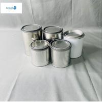 China 750ML White Empty Car Paint Tin Storage Can Round Thinner Square Shapes on sale