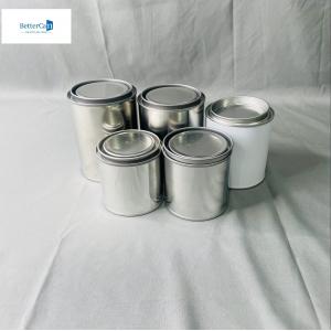 750ML White Empty Car Paint Tin Storage Can Round Thinner Square Shapes