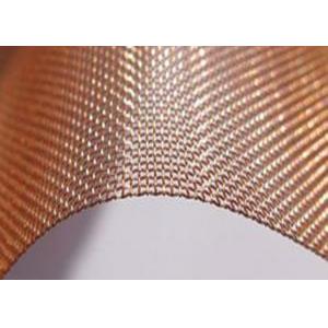 China Mícron que protege o fio tecido de cobre brilhante Mesh Decorative Cloth supplier