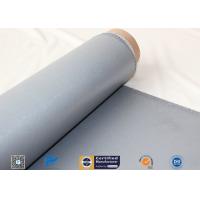 China 900g/m2 Grey Silicone Coated Fiberglass Fabric For Heat Insulation 0.85mm Thickness on sale