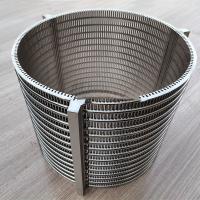 China Filter Rating 27%-80% Wedge Wire Screen With Width 0.5m-2.0m In Stainless Steel on sale