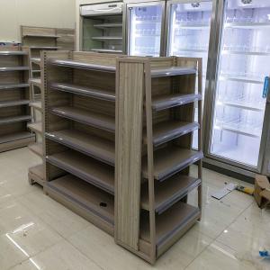 China Wooden Gondola Convenience Store Display Shelves For Retail Store supplier