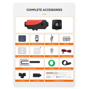 China Camping Motorhomes Campervans or Caravans 12V 5KW Diesel Heater with Remote Control wholesale