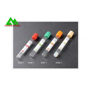 China Single Use Medical And Lab Supplies Vacuum Blood Collection Tube Glass / PET Material supplier