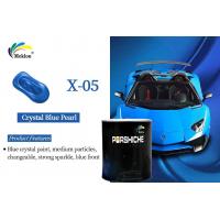 China Odorless Stable Crystal Blue Car Paint , UV Proof Metallic Automotive Spray Paint on sale